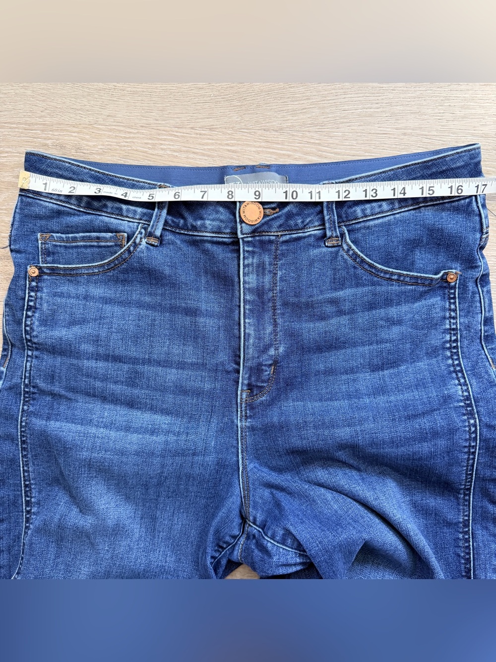 Wit & Wisdom High Rise Wide Leg Denim Jeans, Size 14 - Picture 3 of 6